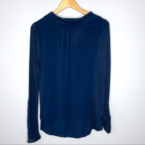 Anthropologie Postage Stamp Teal Top Size Small - Picture 2 of 4